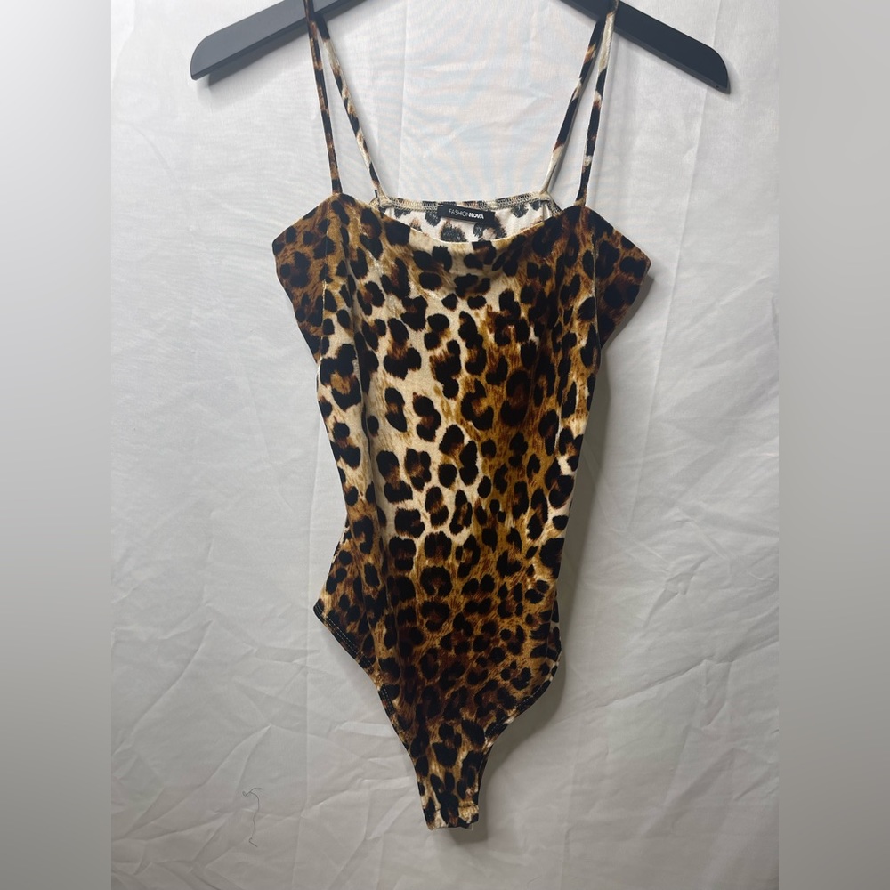Animal print bodysuit